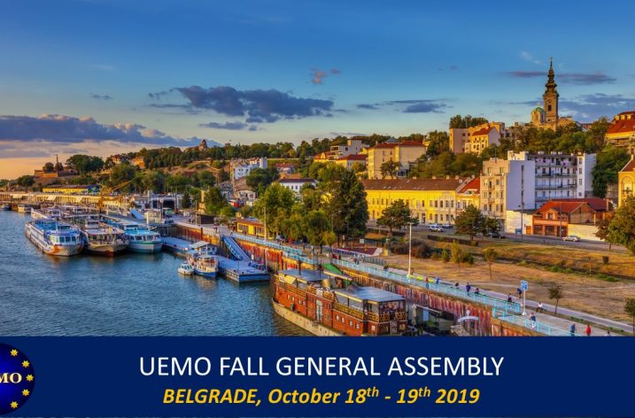 The next General Assembly of UEMO will take place in Belgrade, Serbia, on October 18th – 19th.