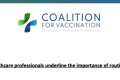 Coalition for Vaccination’s statement on the importance of routine vaccination